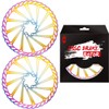 Chooee 203mm Disc Brake Rotor，MTB Brake Rotor 203mm With Bolts，2pcs，Colorful