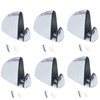 6 Pcs Glass Shelf Brackets Adjustable Glass Shelf Bracket Polished