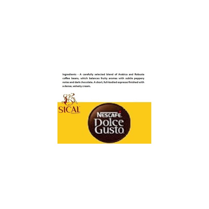 Nescafé Dolce Gusto Espresso Sical PORTUGUESE COFFEE - Box of