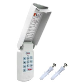 Garage Door Opener Wireless Keyless Keypad Replacement Fit for Chamberlain: 390 MHz,7 Switch / 3 Position Dip Switch and Fit for Chamberlain: 315 MHz,9 Switch / 3 Position Dip Switch