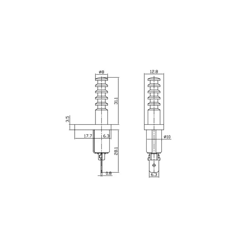 Universal Car Button, 20 A 12 VDC ON (OFF) Current