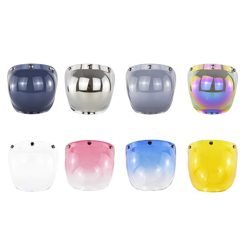 SPYMINNPOO Bubble Shield Helmet, Open Face Helmet, Bubble Visor Motorcycle