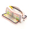 Large Capacity Pencil Case Multi Pocket Double Opening Cute Stationery