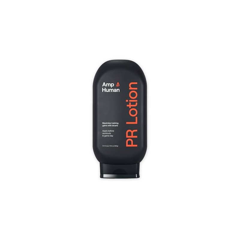 Amp Human Loción PR, Performance & Recovery Bicarb Sports Lotion,