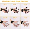Finger Strengthener Extension Exerciser Stretcher, Strength Adjustment Finger Resistance Bands
