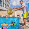 Xtahdge 40cm/16" Beach Ball Transparent Inflatable Pool Toy Ball with