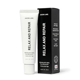 JAXON LANE RELAX AND REPARAR - Hidratante facial antienvejecimiento para hombres, crema antiarrugas para rostro, crema de noche, crema de ojos con nia