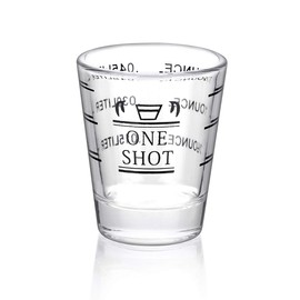 Shot Glasses Measuring cup Liquid Heavy Glass Wine Glass Espresso Shot Glass 1.5OZ/45ML (2 pack-45ml)