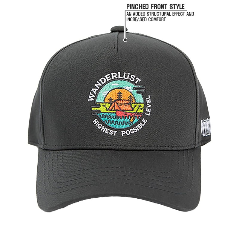 FLIPPER Kpop Fashion Outdoor Camping Round Embroidered Cap, Men's, Women's,