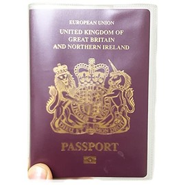Gifts UK® Plastic Passport Cover Travel ID Holder Wallet Protector Case (Scrub)
