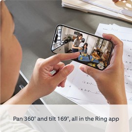 Introducing Ring Pan-Tilt Indoor Camera | Plug-In Pet Security Camera | 360° pan & 169° tilt coverage, Manual Privacy Cover, HD video, Two-Way Talk, Wi-Fi | 30-day free trial of Ring Protect