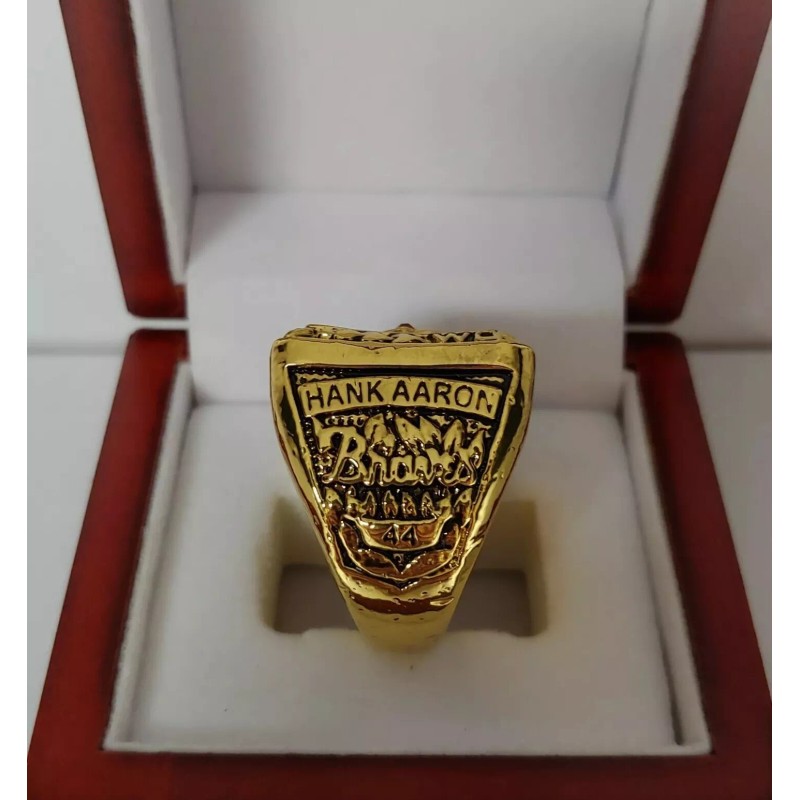 Hank Aaron - 1957 Milwaukee Braves World Series Ring With