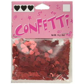 Darice 1630-41 Confetti Hearts Red 6Mm 14Gram