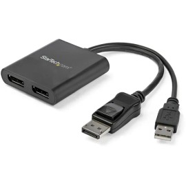 DisplayPort to DisplayPort Multi Monitor Splitter - 2-Port MST Hub - DP 1.2 to 2x DP MST Hub