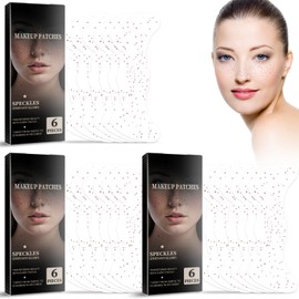 Pack of 18 Freckles Tattoo Freckles Makeup Stickers Face Tattoo Fake Freckles Tattoo Waterproof Makeup Stickers Perfect for Makeup Parties on Holiday