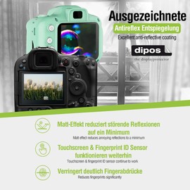 dipos I 4x Matte Screen Protectors for Redtiger F7NS 4K Screen Protector, Ultra Thin, Case-Friendly, Fingerprint Compatible