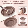 42pcs Brochas Maquillaje Profesional Esponjas Neceseres