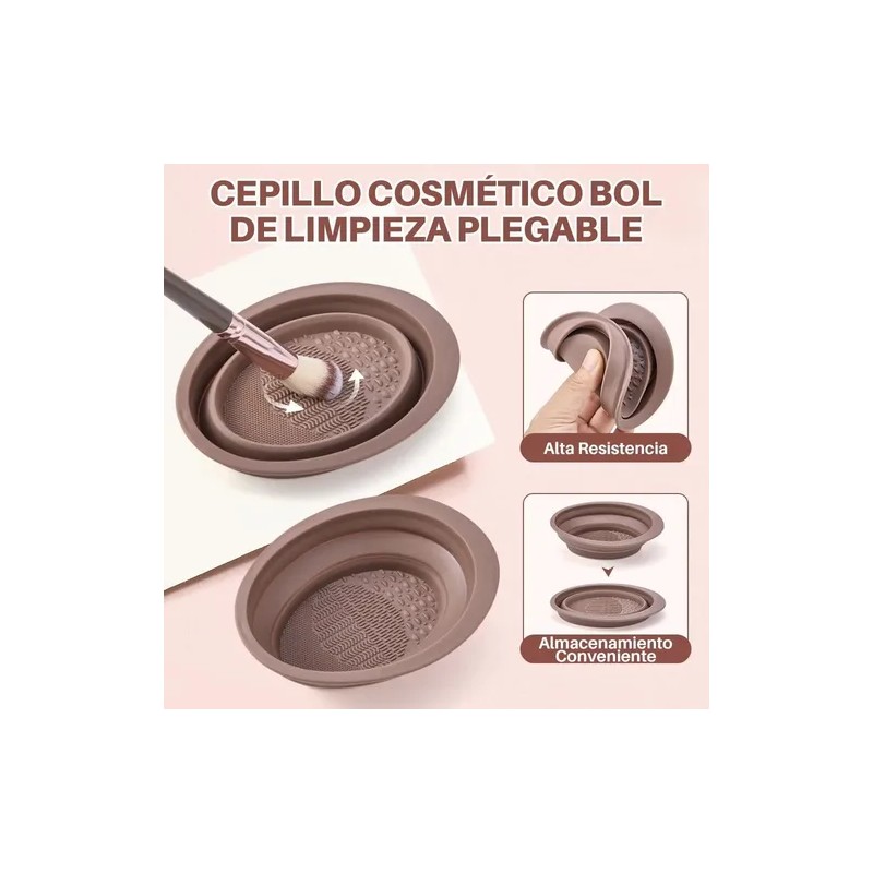 42pcs Brochas Maquillaje Profesional Esponjas Neceseres
