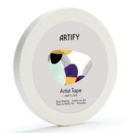 ARTIFY Artist Tape for Drafting Art, 0.5" *1 Pack White Masking Tape for Watercolor Painting Drafting Canvas Framing and All Paper Media,for Craft, Office, School, 180FT Long Total