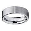 Tungsten Carbide Men's Brushed Wedding Band Ring Comfort Fit 6MM