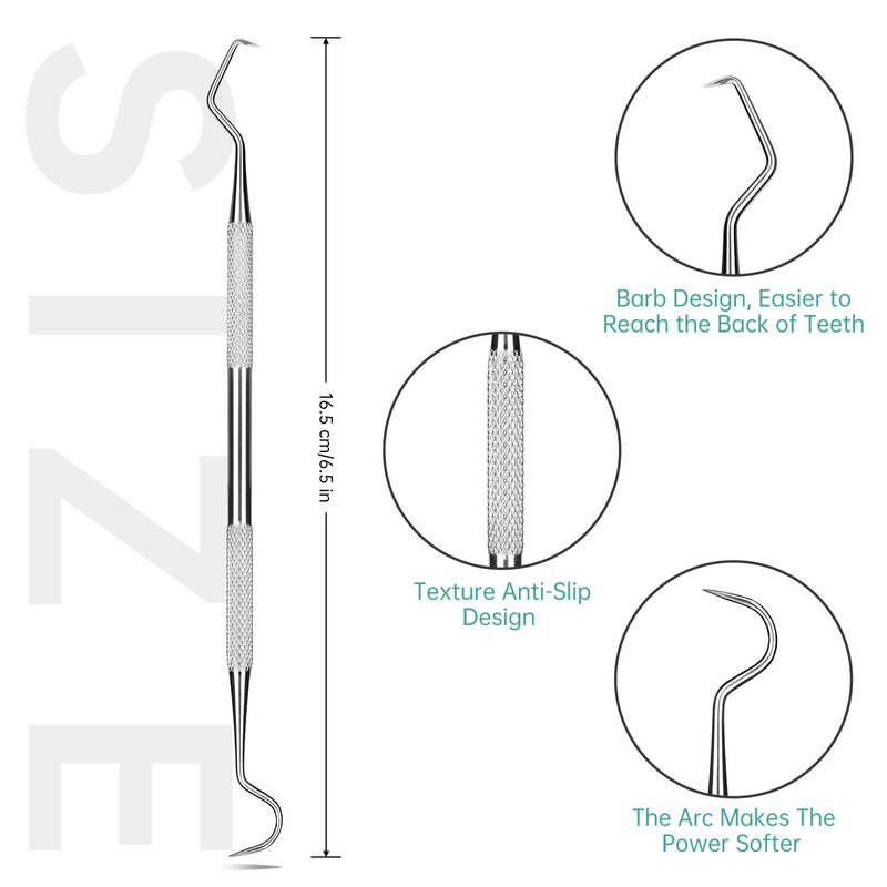Professional Dental Scraper Tool - Dentist Pick, Medical Stainless Steel,