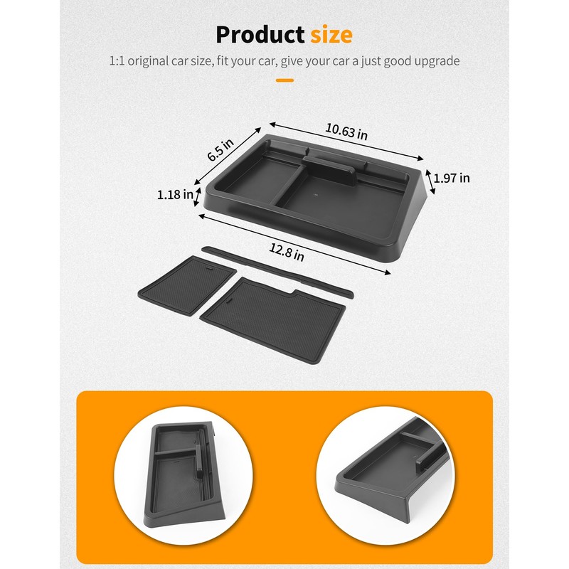 Hoolcar Dashboard Dash Storage Tray Organizer Compatible with 2021-2024 Suburban/Tahoe/Yukon