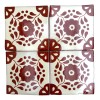Escanver Tapete Azulejo Artesanal 10cm Talavera Mosaico Terracota 40p