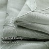 HOMEIDEAS Sage Green Sheer Curtains 52 x 54 Inch Length