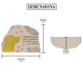 Pavilion Gift Company - Dog Memorial 7" Solar Powered Garden Stone Bereavement Loss of Pet Puppy Doggy K9 in Memory Piece