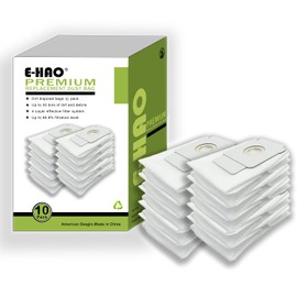 E-HAO Paquete de 10 bolsas de aspiradora compatibles con iRobot Roomba - i & s & j Serie, bolsa de repuesto para iRobot Roomba j6+/j7+/j8+/i1+/i2+/i3+/i4+/i5+/i6+/i7+/i8+/s9+ bolsas automáticas de