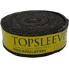 Topsleeve Sheep Wool Pipe Insulation, 15mm-22mm, 7.2 Metre Roll, Black