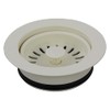 Transolid 4110-19 Plastic Disposal Strainer, 3.5-in, Biscuit