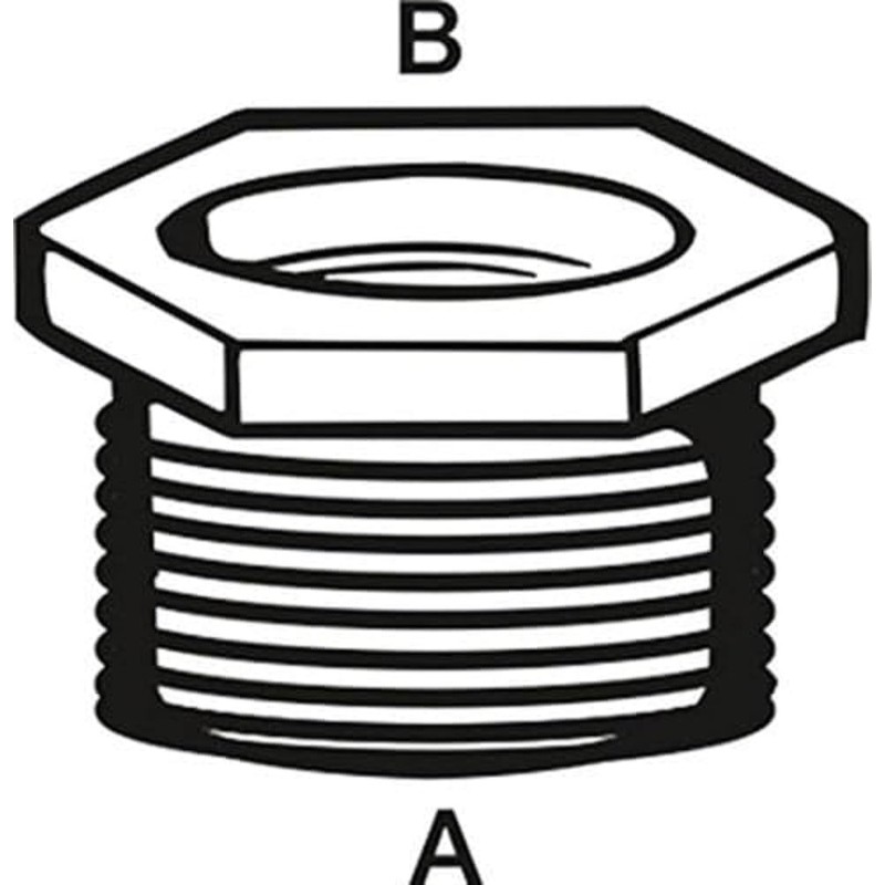 CORNAT TEC386300 Reducing Sleeve Brass chr.1/2x3/8