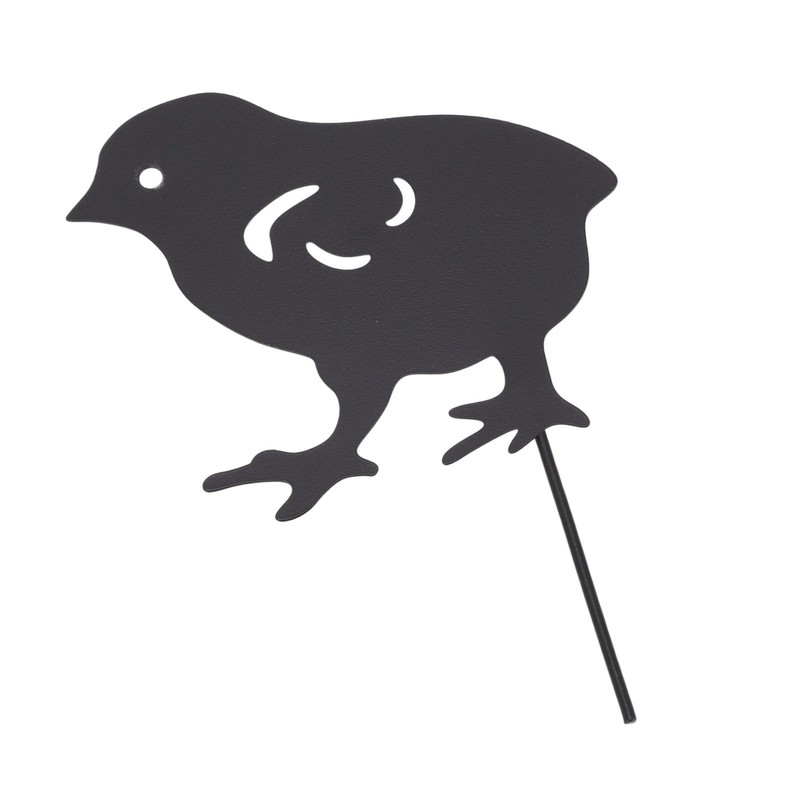 4Pcs Hen Chicken Silhouette Hollow Stake Design Cute Hen Chicken
