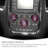 PDKLIN AC Volume Switch Knob Trim Ring Compatible with Dodge