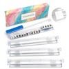 Clear Mahjong Racks with Pushers, Non-Slip Set of 4 Mahj