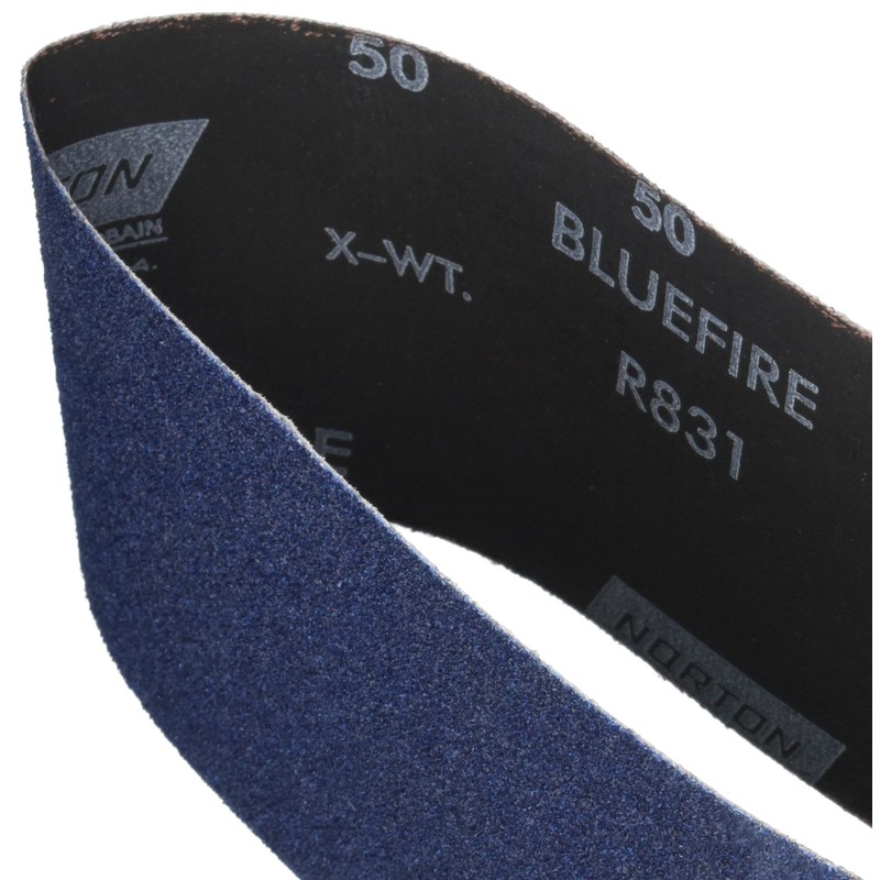 Norton NorZon Plus 3X Portable Abrasive Belt, Zirconia Alumina, 4"