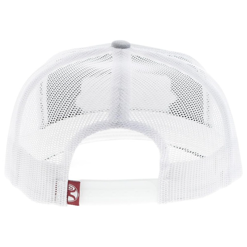 HOOEY Men's Diamond Adjustable Snapback Hat, Grey/White, One Size