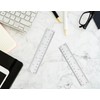 Zotemo 2 Pack 6 inch Clear Plastic Ruler, 15 cm