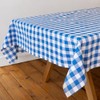 Talking Tables Fabric Large Blue Checkered Gingham Tablecloth Recycled Cotton