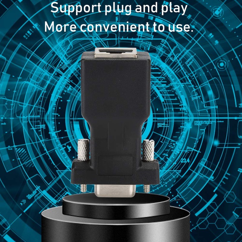 Adaptador de red DB9 hembra a RJ45, 2 piezas de