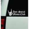 Anti Social Moms Club Car Decal Bumper Sticker Vinyl Decor