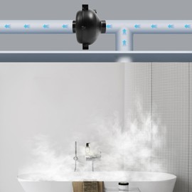 LOYALHEARTDY Ventilation Fan,75W Centrifugal Ventilation System, 2700rpm Speed,12.4In Centrifugal Mitigation Fan for Workshops,Offices, Entertainment Venues