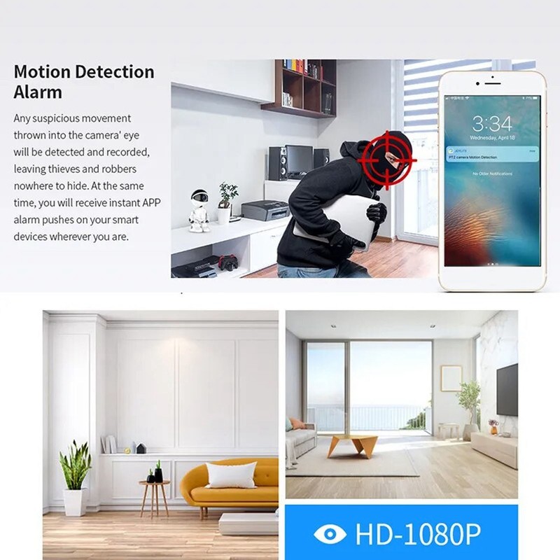 Indoor Security Camera Multifunction HD 1080P Motion Detection Alarm 2