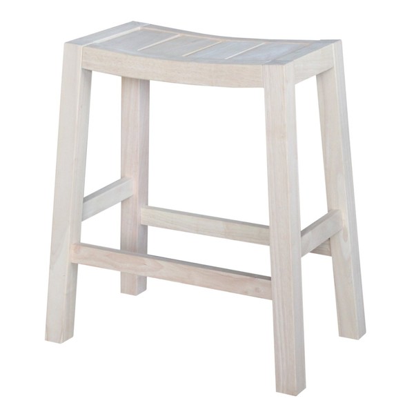 International Concepts Ranch Stool, 24-Inch, Ready to Finish