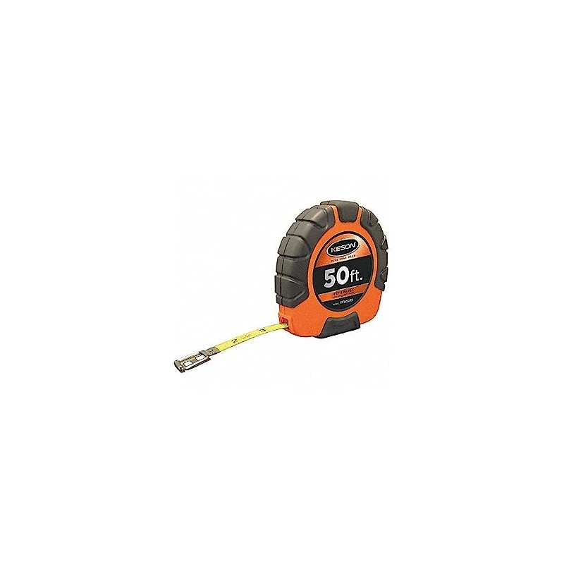 Long Tape Measure, 3/8 in x 50 ft, Orange