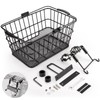 Front Bike Basket with Handle– Detachable Bicycle Basket for Groceries,