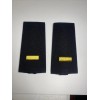 Police Lieutenant Epaulettes, - Gold Embroidery On Navy Fabric- Vel-
