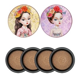 Beauty People Iron Woman Cushion Season 16 Soy Protein Soymilk Cream Ampoule Cushion Cover Cushion Tone Correction Set of 2 products + 4 refills / 뷰티피플 철벽녀 쿠션 시즌16 소이 단백질 두유크림 앰플 쿠션 커버 쿠션 톤보정 본품 2개 + 리필 4개 세트