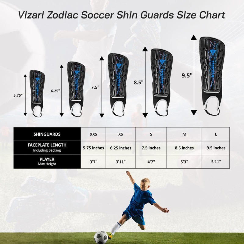 Vizari Zodiac Soccer Shin Guards | for Kids and Adults